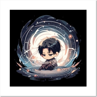 chibi levi Posters and Art